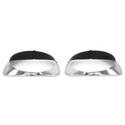 All Classic Parts - 1973 Mustang Headlight Door, Mach 1,Black Painted Polished Aluminum, Pair - Image 3