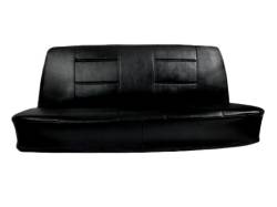 65 - 67 Mustang Convertible ELITE Rear Seat Upholstery, Black Vinyl