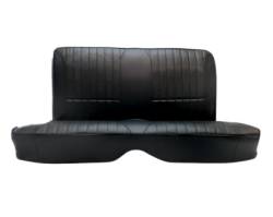 Seats & Components - Aftermarket Seats - Procar - 65 - 67 Mustang Convertible RALLY Rear Seat Upholstery, Black LEATHER