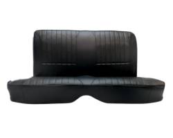 65 - 67 Mustang Convertible RALLY Rear Seat Upholstery, Black LEATHER