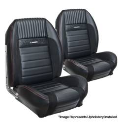 TMI Products - 64 - 66 Mustang TMI Pony Sport R Seat Upholstery-Black/Black/Gray - Image 2