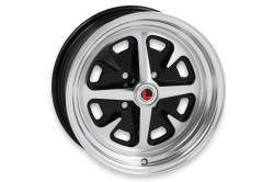 Legendary Wheel Co. - 74 - 78 Mustang II 15x6 Magnum 400 Wheel- Gloss Black/ Machined - Image 1