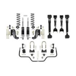 Suspension Kits - Rear Kit - Detroit Speed - 79-93 Mustang DSE Rear 4 Link Speed Kit 2, Non-Adjustable Shocks