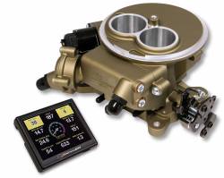 Holley - 64 - 73 Mustang Holley Sniper 2 Barrel EFI Self-Tuning Base Kit, Gold Finish - Image 1