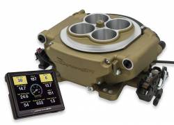 Fuel System - EFI Conversion Kits - Holley - 64 - 73 Mustang Holley Sniper 4 Barrel EFI Self-Tuning Base Kit, Gold