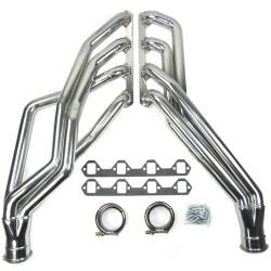 65-73 Mustang 351W JBA Long Tube Headers, Silver Ceramic, Borgeson Box