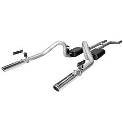 Flowmaster - 67-70 Mustang Flowmaster Crossmember Back Stainless Exhaust System w/ Polished Tips - Image 2