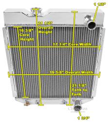 Champion Cooling - 64 - 66 Ford Mustang Champion Radiator 3-Row Core - Image 2