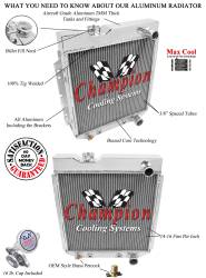 Champion Cooling - 64 - 66 Ford Mustang Champion Radiator 3-Row Core - Image 4