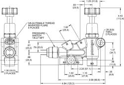 Wilwood Engineering Brakes - Wilwood Combination Brake Proportioning Valve, Distribution Block - Image 2