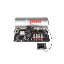 Ride Tech 3 Gallon AirPod With RidePro E5 Control System Mounted on Platform