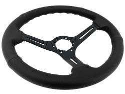 Auto Pro - 64 - 73 Mustang 14" Volante 6 Bolt STEERING WHEEL KIT, BLK Stitch Perf - Image 2