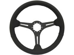Auto Pro - 65 - 89 Mustang 14" Volante Steering Wheel Kit, Blk Leather, Blk Center, Pony - Image 2