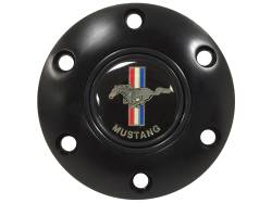 Auto Pro - 65 - 89 Mustang 14" Volante Steering Wheel Kit, Blk Leather, Blk Center, Pony - Image 3