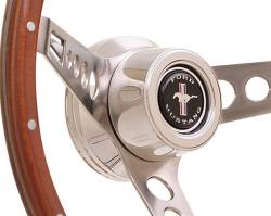 GT Performance Steering Wheels - 65 - 73 GT Performance 15" Retro Mustang Steering Wheel (Wood Grip) - Image 2