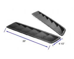 Stang-Aholics - Universal Carbon Fiber Hood Vents, Functional - Image 3