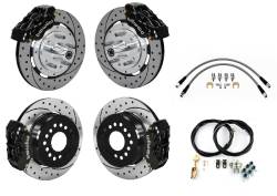 65-66 Mustang Wilwood 12 Inch Front and Rear Brake Kit, 4 Piston Dynalite Calipers
