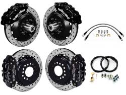 Wilwood Engineering Brakes - 65-66 Mustang Wilwood 13 Inch Front and Rear Brake Kit, 6 Piston Superlite Calipers - Image 1