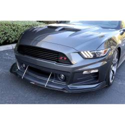 2015 - 2017 Mustang Carbon Fiber Front Splitter, For Roush Bumper