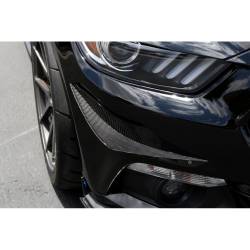 2015 - 2017 Mustang Carbon Fiber Front Bumper Canards