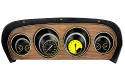 1969-70 Mustang Direct Fit Gauge Set, Autocross Yellow Style