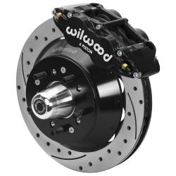 Wilwood Engineering Brakes - 70-73 Mustang Wilwood 13 Inch Front Disc Brakes, Drilled/Slotted Rotors, Superlite 6 Piston Calipers - Image 1