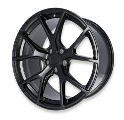 05 - Current Mustang Halibrand Split Spoke HB012 Wheel, 20 X 11, 5X4.50 +50 - Semi Gloss Black