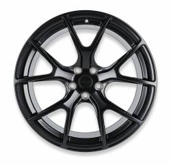 Halibrand Wheels - 05 - Current Mustang Halibrand Split Spoke HB012 Wheel, 20 X 10, 5X4.50 +37 - Semi-Gloss Black - Image 1