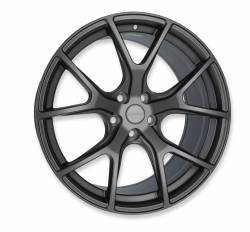 Halibrand Wheels - 05 - Current Mustang Halibrand Split Spoke HB012 Wheel, 20 X 10, 5X4.50 +37 - Semi-Gloss Carbon Gray - Image 3