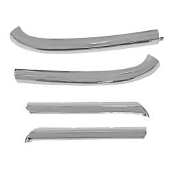 Dynacorn | Mustang Parts - 1965 -68 Mustang Convertible Windshield Chrome Moldings. Set of 4 - Image 1