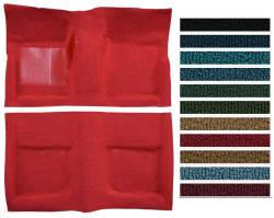 1965 - 1968 Mustang COUPE Complete Original Style Molded Carpet, 100% Nylon, Choose Color