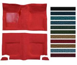 1965 - 1968 Mustang FASTBACK Complete Original Style Molded Carpet, 100% Nylon, Choose Color