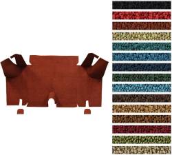 1965 - 1966 Mustang FASTBACK Trunk Carpet Only, Nylon, Choose Color, Logo