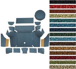 Carpet & Related - Trunk Mats - ACC - Auto Custom Carpets - 1967 - 1968 Mustang COUPE Trunk Carpet Kit, 80/20, Choose Color, Logo