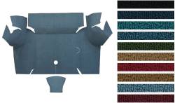 Carpet Kits - Coupe - ACC - Auto Custom Carpets - 1967 - 1968 Mustang COUPE Trunk Floor Carpet Only, Nylon, Choose Color, Logo