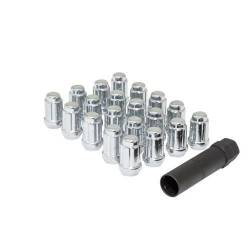 Gorilla Automotive Products - Gorilla Chrome Lug Nut Set, Closed End, Set of 20 w/ Socket Key