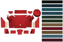 ACC - Auto Custom Carpets - 1967 - 1968 Mustang CONVERTIBLE Trunk Carpet Kit, Nylon, Choose Color, Logo - Image 1