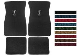 1969 - 1973 Mustang Complete Set of Floor Mats, Choose Color, Logo