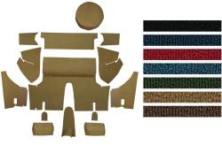 1971 - 1973 Mustang COUPE Trunk Carpet Kit, Nylon, Choose Color, Logo