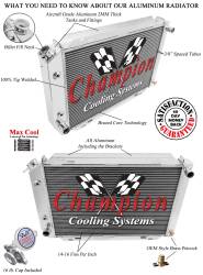 Champion Cooling - 79 - 93 Mustang Champion Radiator 3 Row Core - Image 4
