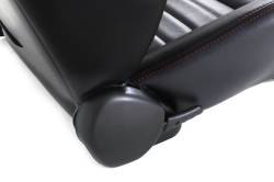 TMI Products - 1964 - 1973 Mustang TMI Cruiser Collection Low Back Seats, Black Vinyl, Choose Stitch Color - Image 2