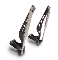 Eddie Motorsports - 79 - 93 Mustang Billet Aluminum Kinetic Hood Hinges w/ Gas Struts - Image 2