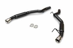 Flowmaster - 2024 Mustang Flowmaster Outlaw Axle-Back Exhaust System, 4.0" Polished Tips with No Valves - Image 1