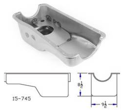 Canton Racing - 64 - 73 Mustang BBF Stock Replac. Front Sump Pan - Image 5