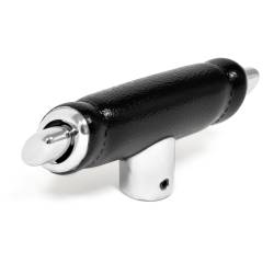 All Classic Parts - 68-73 Mustang Automatic Shifter T-Handle w/ Buttons for Deluxe Interior, Black - Image 1