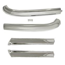 All Classic Parts - 1965 -68 Mustang Convertible Windshield Moldings, Stainless Steel. Set of 4 - Image 1