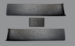 Miscellaneous - 1965 - 1966 Mustang Fastback Upper Rear Roof Trim Panels, ABS, Made in the USA, 3 Pieces - Image 1