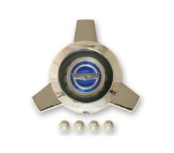 Scott Drake - 1965 - 1966 Mustang  Wire Spoke Center Cap Only (Blue center) - Image 1