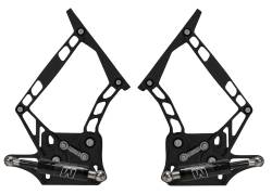 March Performance Pulleys - 1964 - 1966 Mustang Adjustable Billet Hood Hinges, Pair - Image 3