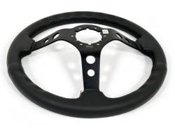 Auto Pro - 64 - 73 Mustang 14" Volante 6 Bolt STEERING WHEEL KIT, Leather, Hole Spoke - Image 4